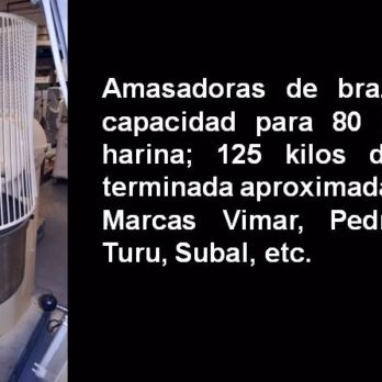 Amasadoras de brazos 80 kilos de harina (Outlet de Maquinaria)